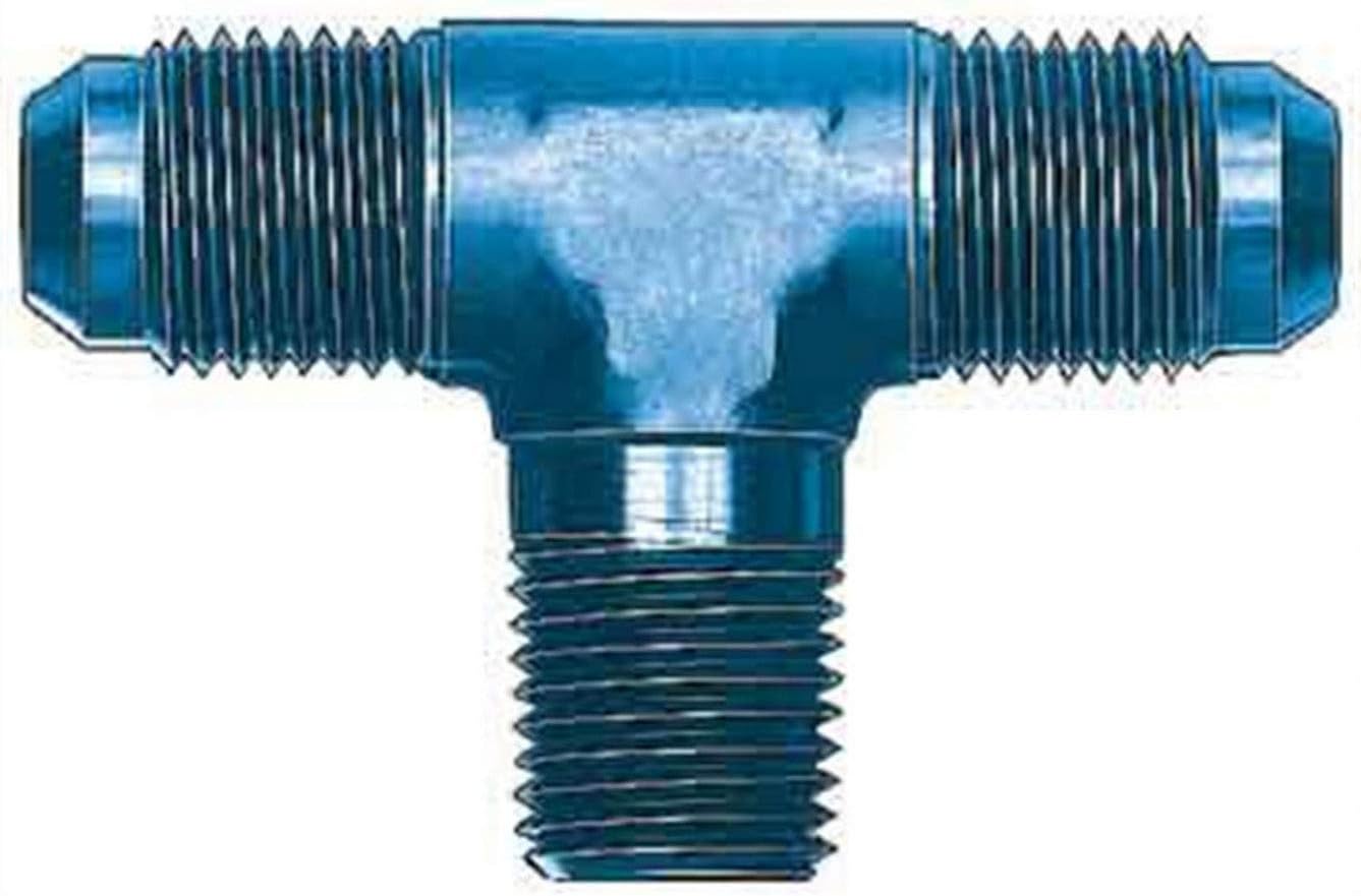 Aeroquip FCM2187 Blue Anodized Aluminum Male Branch Tee Adapter