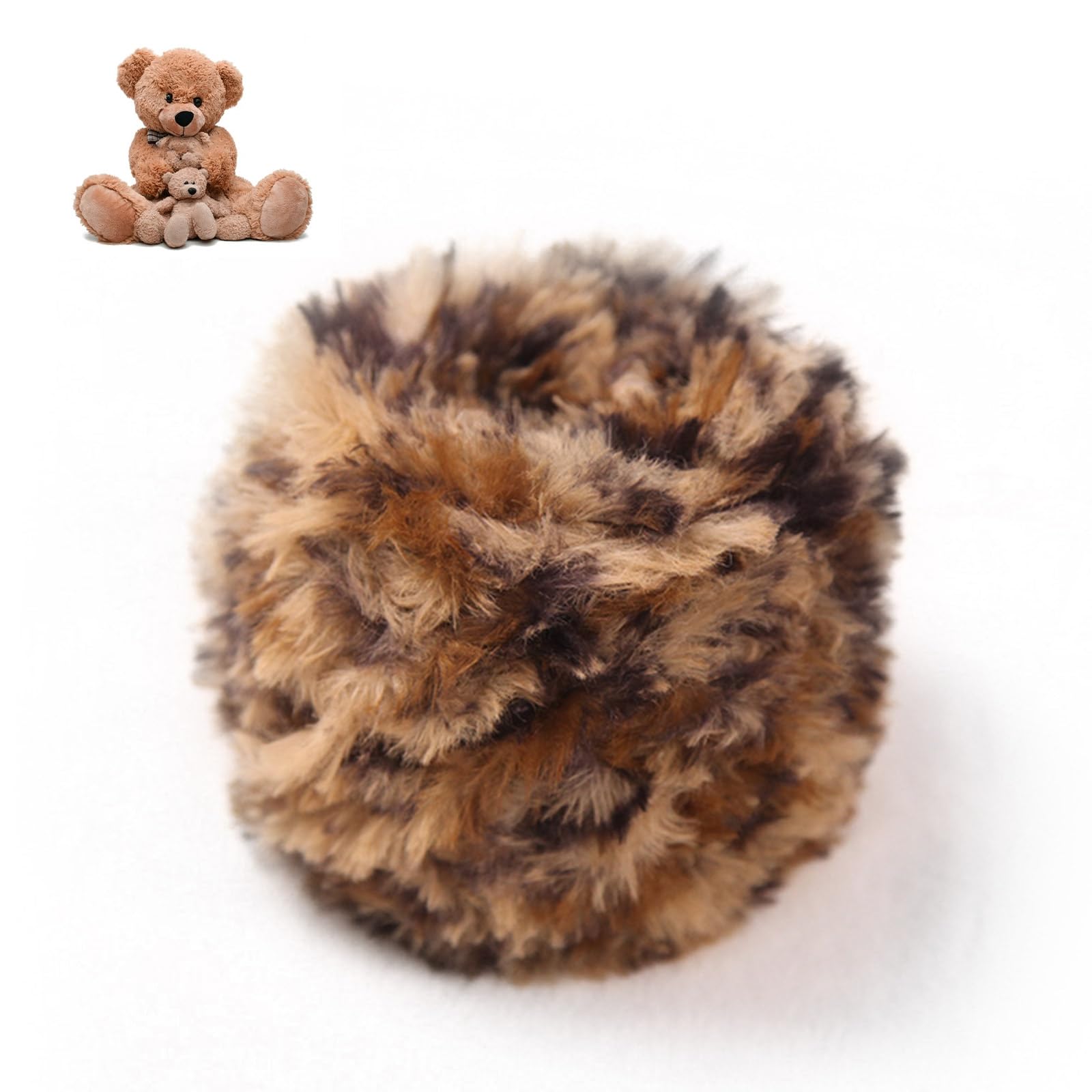 Amazon | TVETE 人工毛皮 毛糸 ミンクファー糸 柔らかい 1玉100g 人工