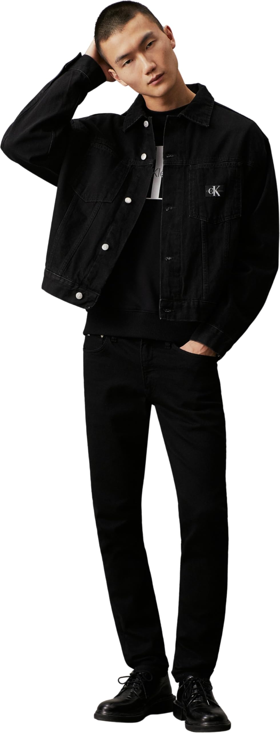 Calvin Klein Sweat-Shirt Homme Core Monologo sans Capuche