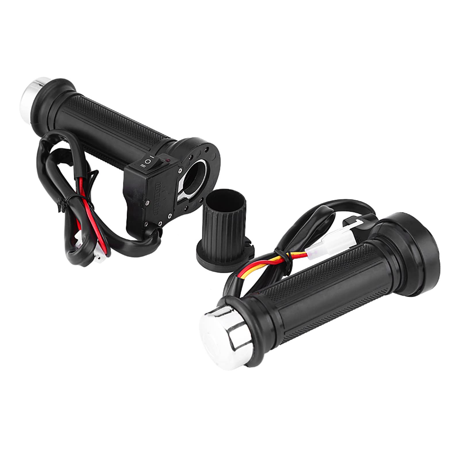 1 paire de poignées de moto 22 mm 7/8 universelles chauffantes en plastique pour moto tout-terrain, motocross, VTT