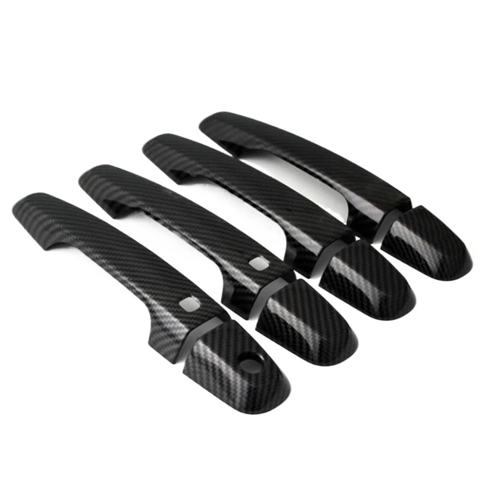 Ttopkmbc New Carbon Exterior Car Door Handle Fit For Mitsubishi L200 Triton Mq 2015-2021 Pickup Door Handle Covers Truck Car Accessory(New Carbon)