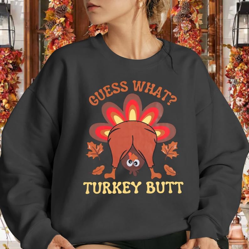 Thanksgiving Sweatshirt Womens Chenille Gobble Shirt Colorful Letter Print Pullover Sweaters Long Sleeve Crewneck Fall Tops - Image 2