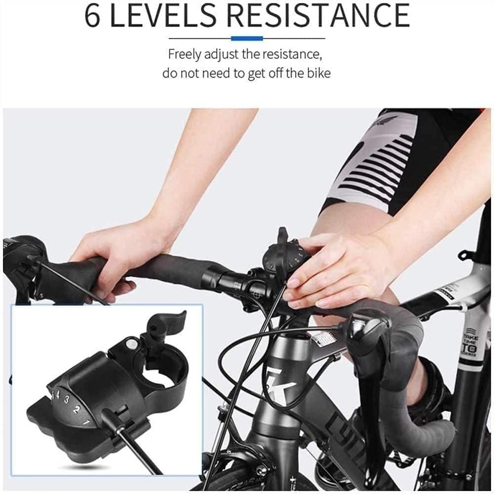 Portable Bike Trainer Stand Indoor Bike Trainer Stand Bicycle Riding Exercise Machine with Magnetic Flywheel and 6 Variable Speed Level Green