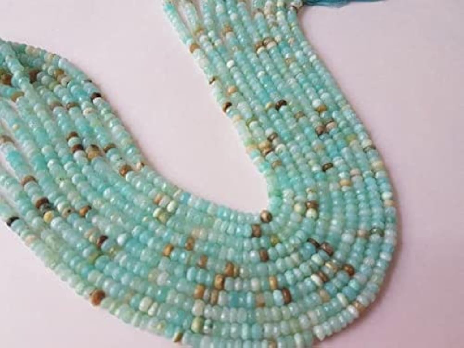 Faceted Rondelles en opale de qualité supérieure pour joaillerie fine