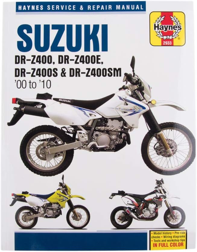 Haynes M2933 Manuals Manual Suz Drz400 00-10