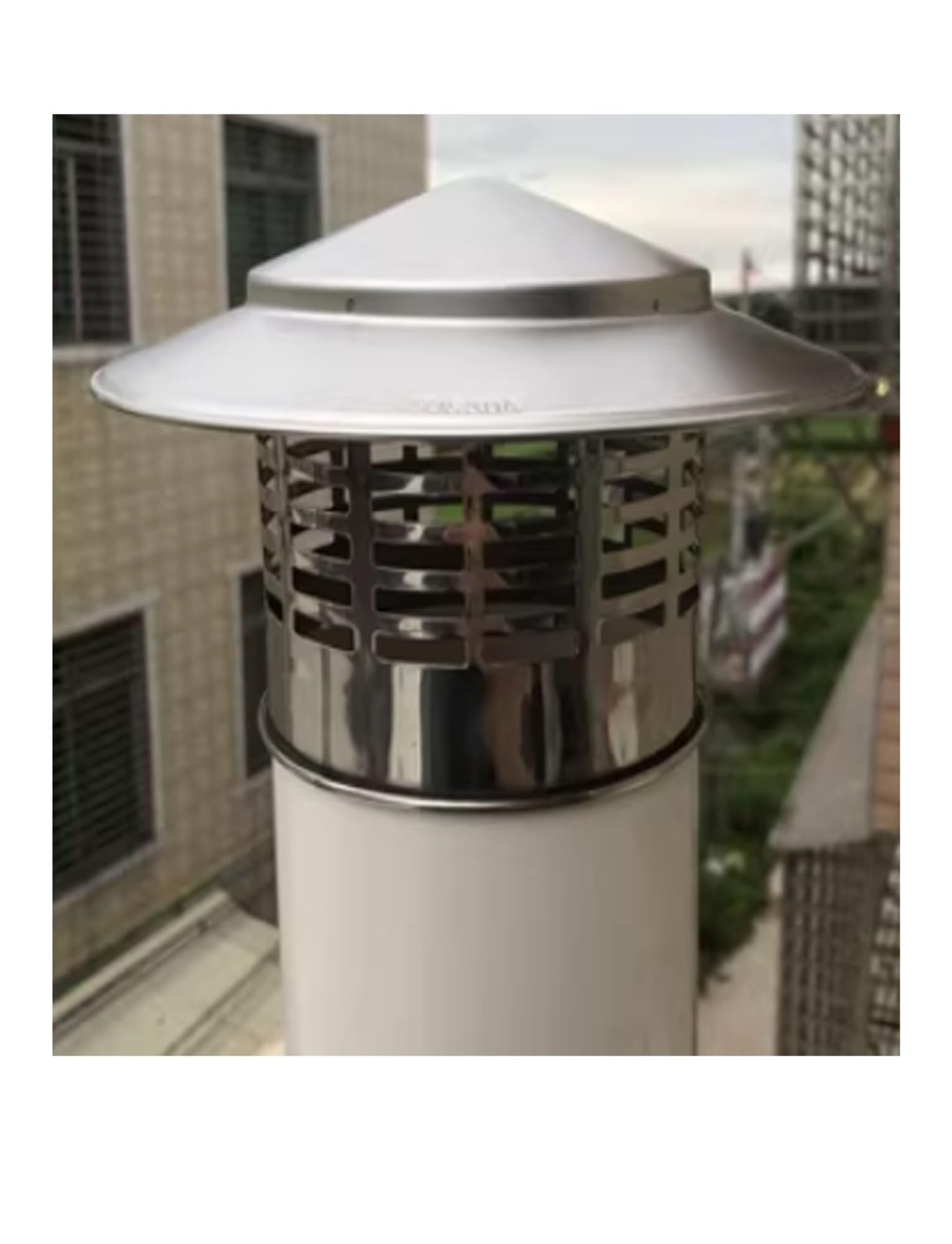GYEQXKT Chimney cap,Stainless Steel Chimney Cap - Cone Top Rain & Snow Guard, Permanent Flue Cover for Round Stove Pipe, Wood Stove, Fireplace & Furnace Vent