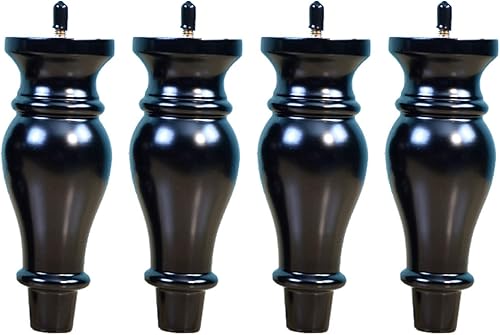 Patas de madera maciza, patas de sofá con varilla roscada M8, patas de gabinete de mesa auxiliar, patas de repuesto para cómoda, cama, soporte de