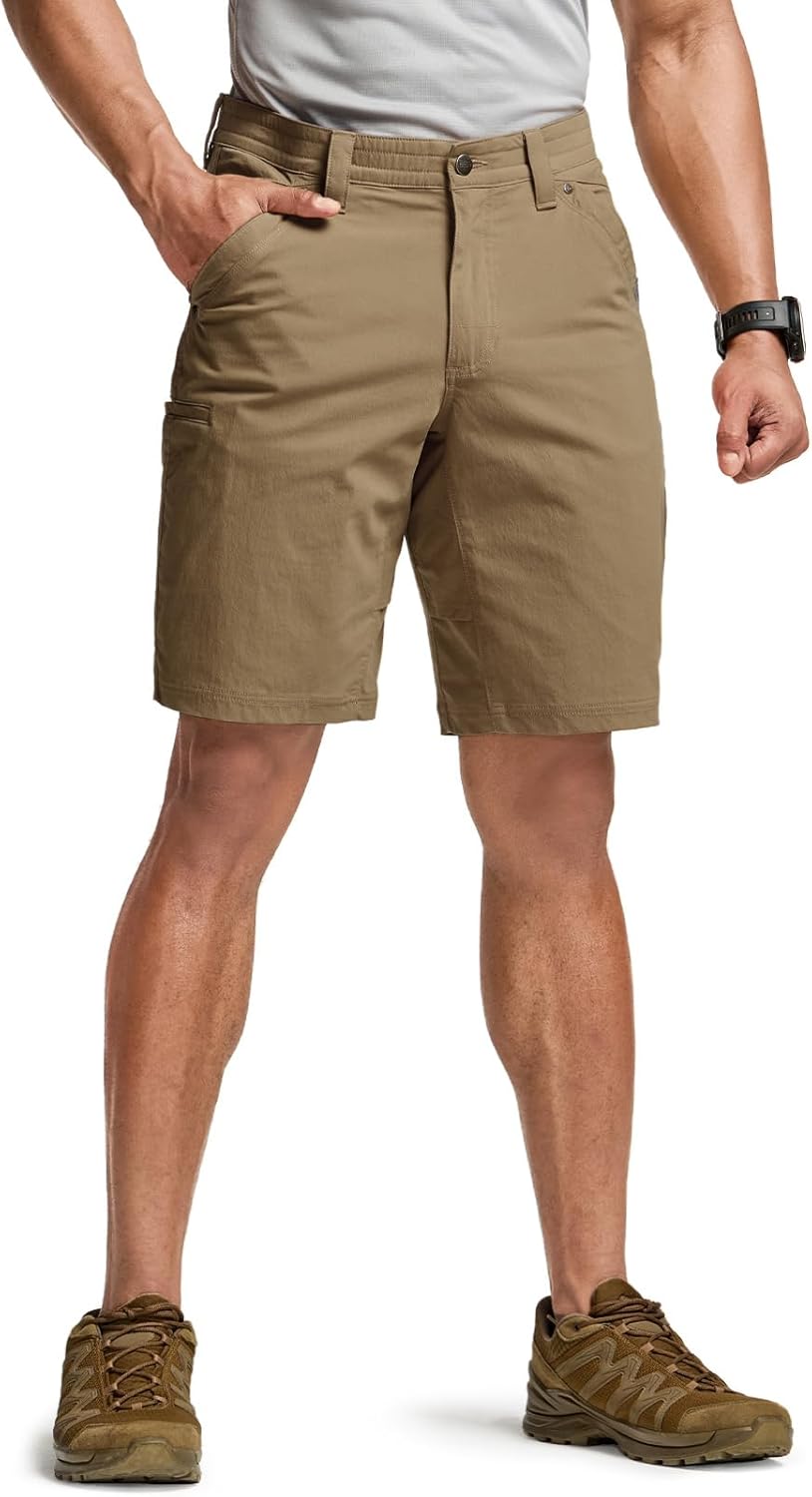 CQR Men's Stretch Utility Shorts, Lightweight Quick Dry Casual Shorts, Hiking Golf Cargo Shorts with Zipper Pockets - Image 8