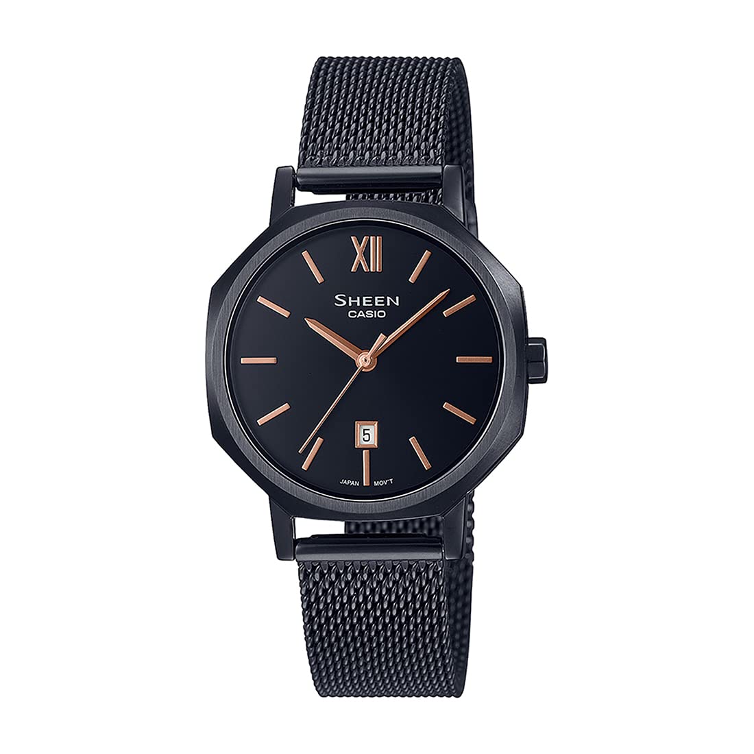 Casio Women Stainless Steel Analog Black Dial Watch-She-4554Bm-1Audf, Band Color-Black (B0C145BG2L) Amazon Price History, Amazon Price Tracker