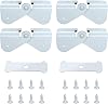 Gutter Zipper Hinges for Gutter Downspout Extension, Gutter Extension Hinge Compatible with Rectangle or Square Downspout, Rain Gutter Downspout Extension Flip-Up Hinge(2 Pack
