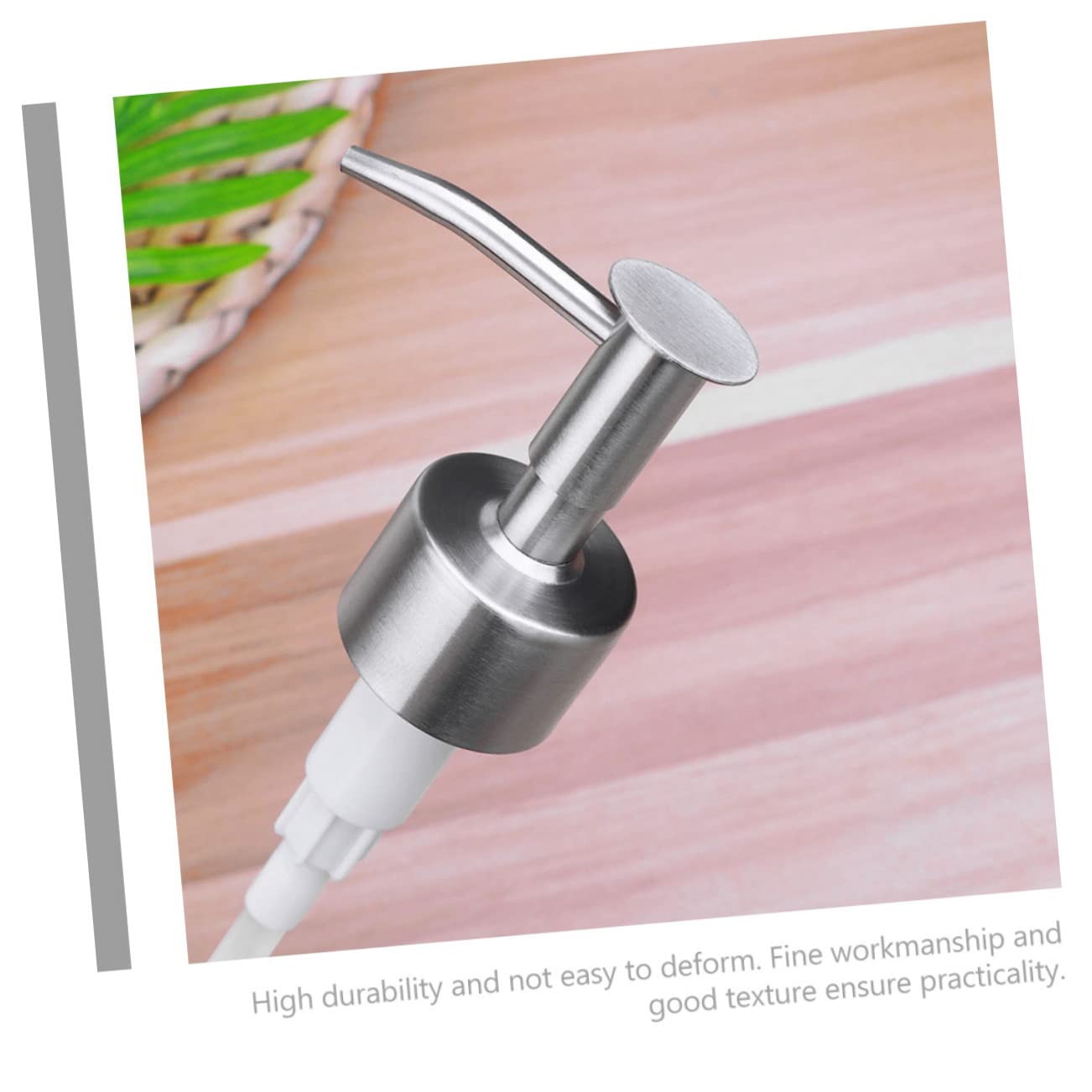 6pezzi Pompa Dispenser Acciaio Inossidabile Per Bottiglie Di Sapone Pompa Per Liquidi Per Bagno e Cucina Design Pressato e Compatto Facile Da Trasportare e Utilizzare Materiale