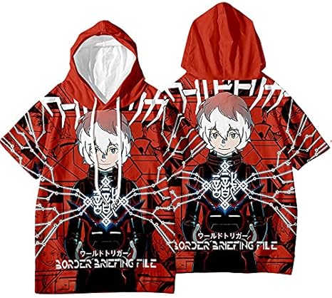 Amazon Zoos ワールドトリガー 空閑 遊真 くが ゆうま Kuga Yuma 夏用 丸首 半袖 Tシャツ 二次元 漫画 アニメの カジュアル ジャージ スウェット 柔らかい かわいい 男女兼用 コスプレ 黒い 白い 大きいサイズ 3dプリント L コスプレ 仮装 通販