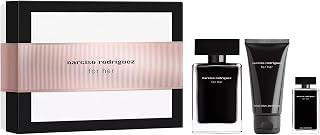 Narciso Rodriguez For Her Eau de Toilette - Set de regalo de 50 ml (contiene 50 ml EDT, loción corporal de 50 ml y miniatura de 7,5 ml)