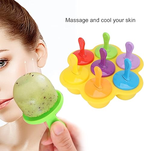 Miniatura 5 de Rodillo de hielo en forma de cubo, bandeja de hielo de silicona reutilizable, eliminación de líneas finas, rodillo de hielo para belleza facial,