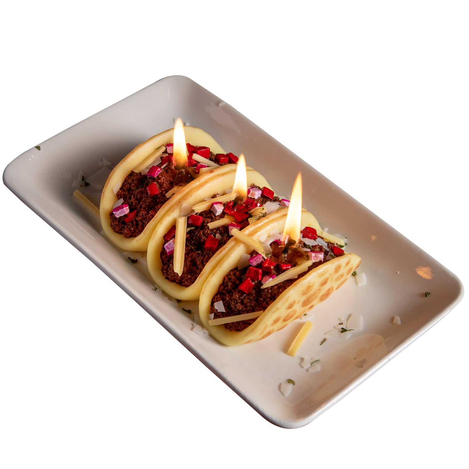 Realistic Mexican Taco Scented Aromatherapy Candle