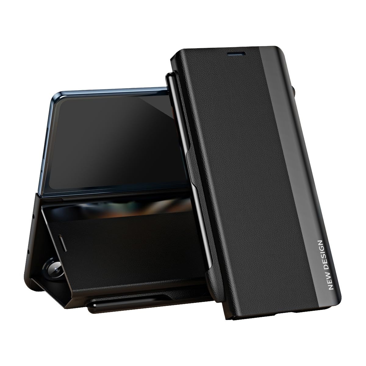Étui de luxe en cuir pour Samsung Galaxy Z Fold 3 avec fermeture aimantée - 6