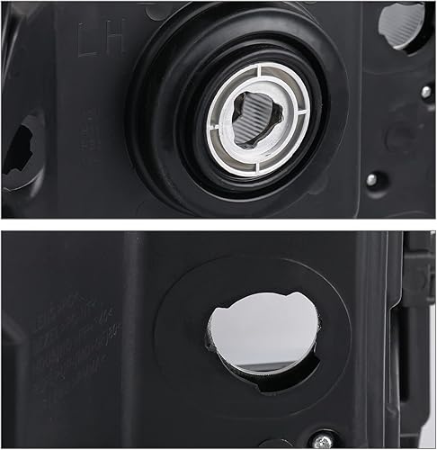 Miniatura 7 de M-AUTO Conjunto de faros delanteros compatible con 07 08 09 10 11 12 13 GMC Sierra 15002007-2014 Sierra 2500 3500, izquierdo y derecho, carcasa