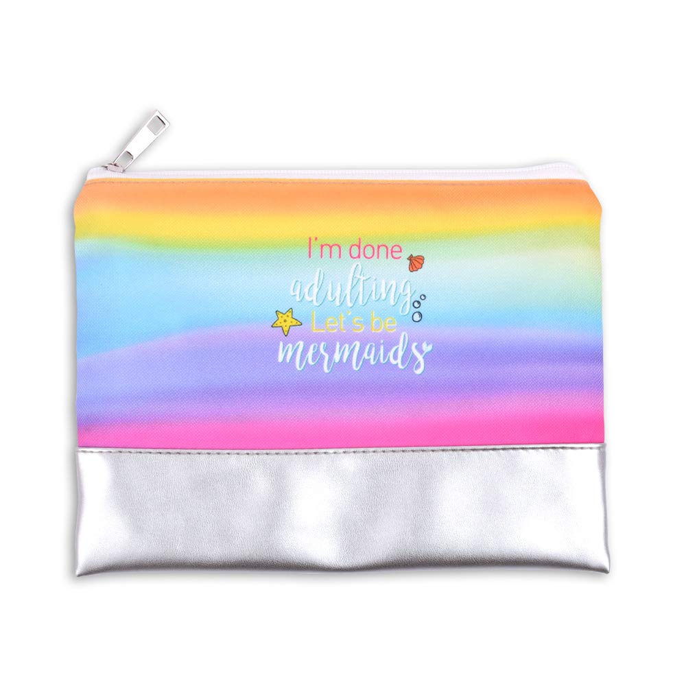 Doodle Cosmetic Bag Portable Makeup Pouch for Women Travel Storage Toiletry Bag (Mermaid Mood) (B086DTCM1N) Amazon Price History, Amazon Price Tracker
