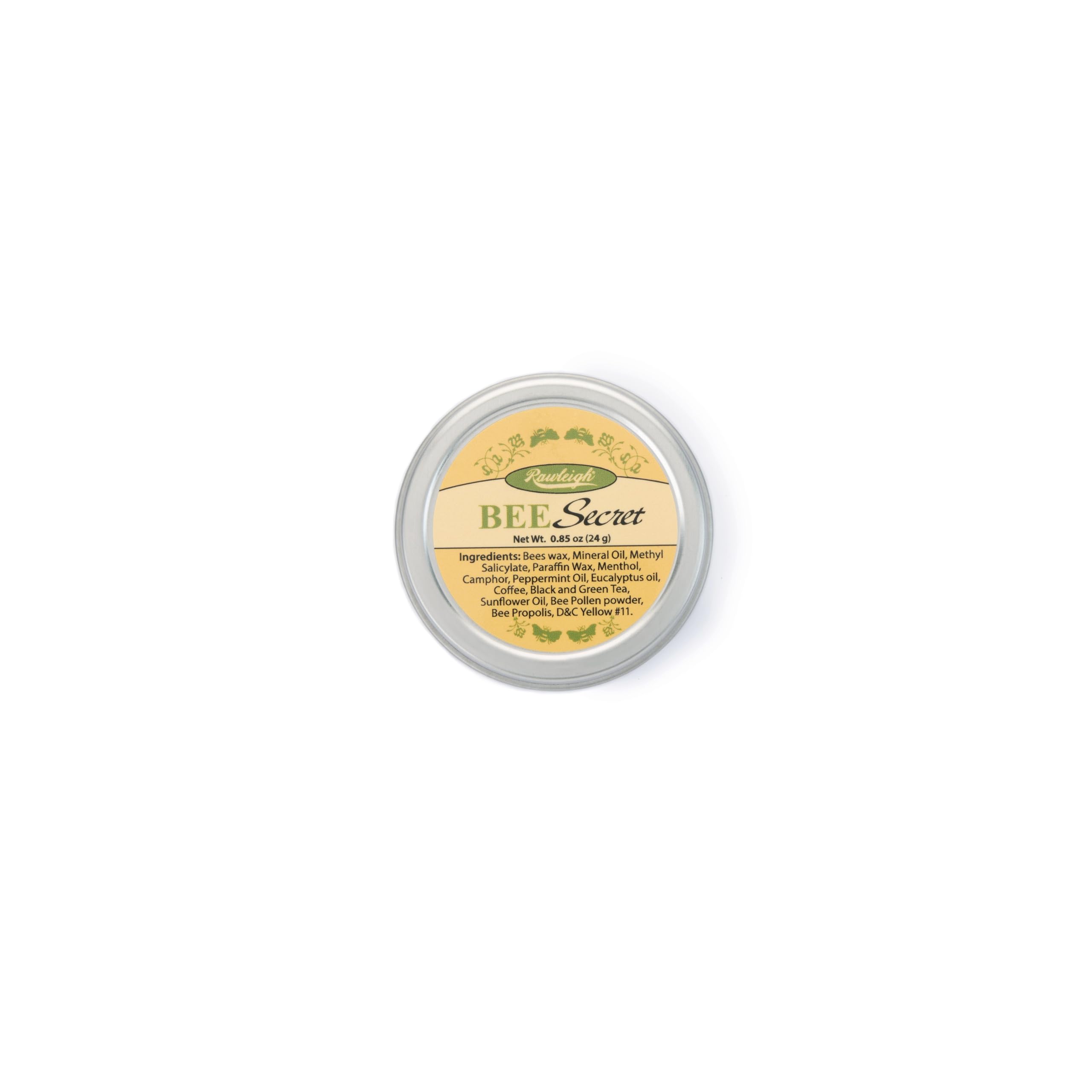 Rawleigh Bee Secret Soothing Balm: 0.85 oz, All-Natural, Pain Relief Balm for Sore Muscles, Aches, Bites, Cold Sores with Bee Wax, Pollen, Menthol & Propolis + Peppermint & Eucalyptus Oils, Pack of 1