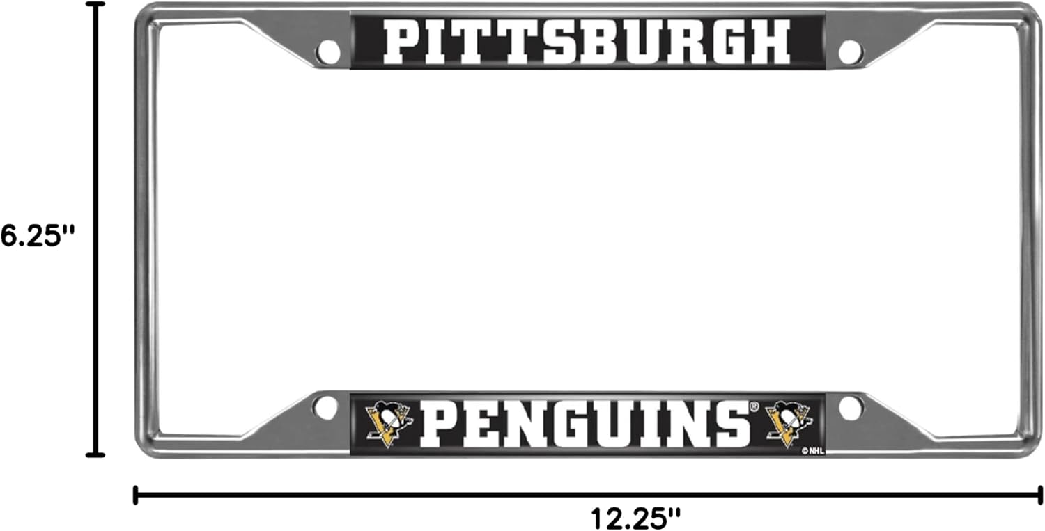 FANMATS NHL Chrome Metal License Plate Frame