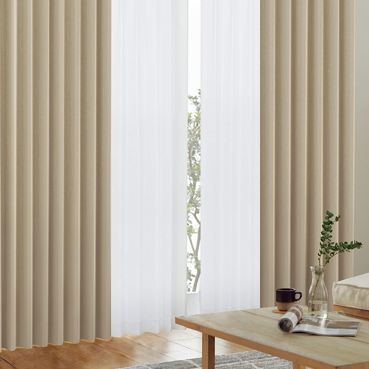 カーテンくれない 節電対策に「K-wave-L-total high」 高い目隠し