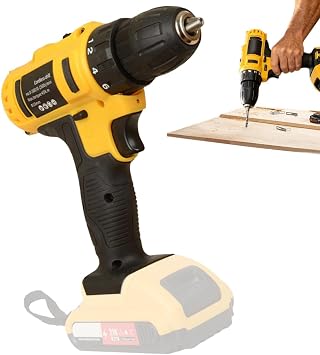 Power Drill Tool - Ergonomic Grip Handheld High Torque Motor Equipment