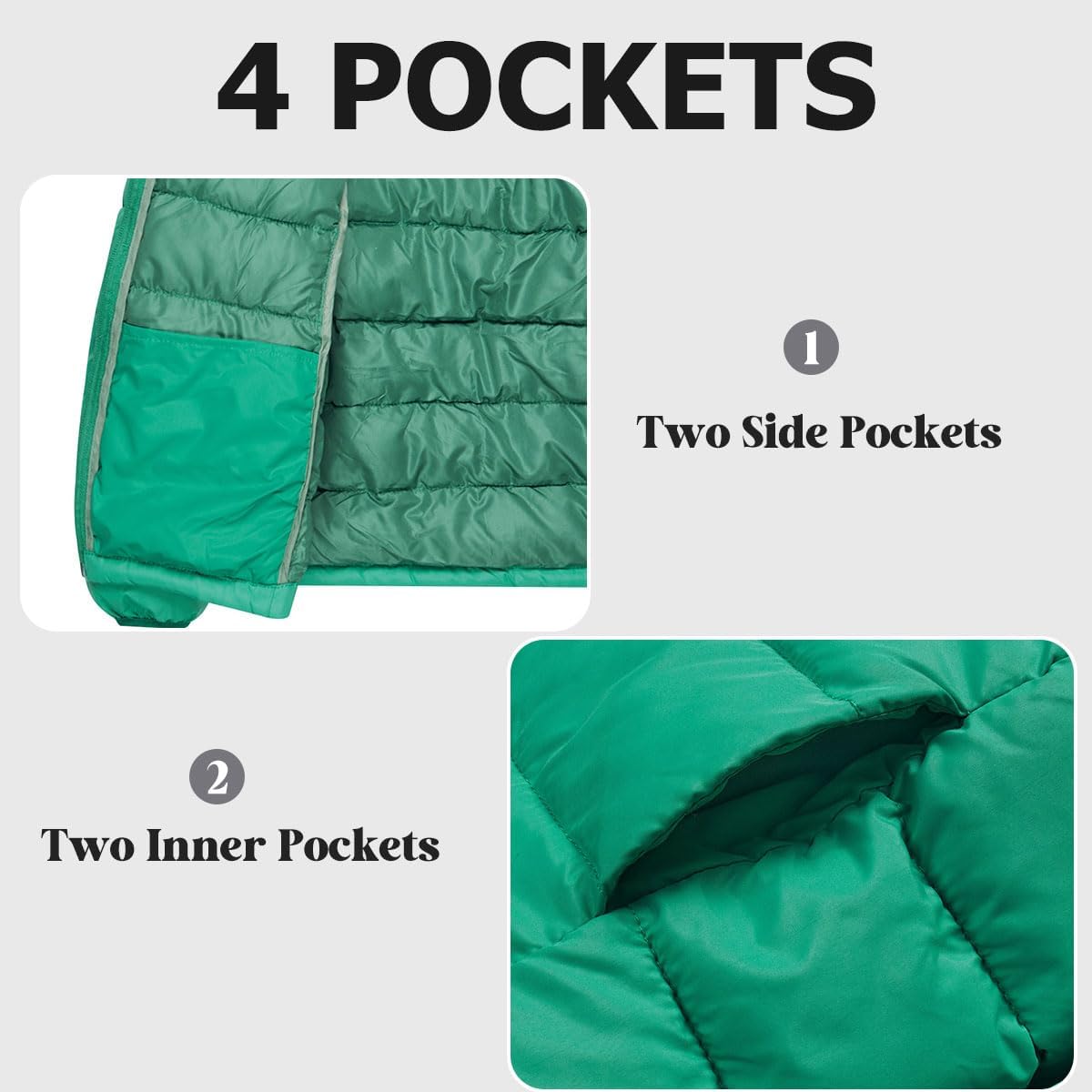 Lovekider Boys Winter Coat 4-16 Years Lightweight Puffer Jacket Kids Hooded Packable Down-alternative Outerwear - Image 6