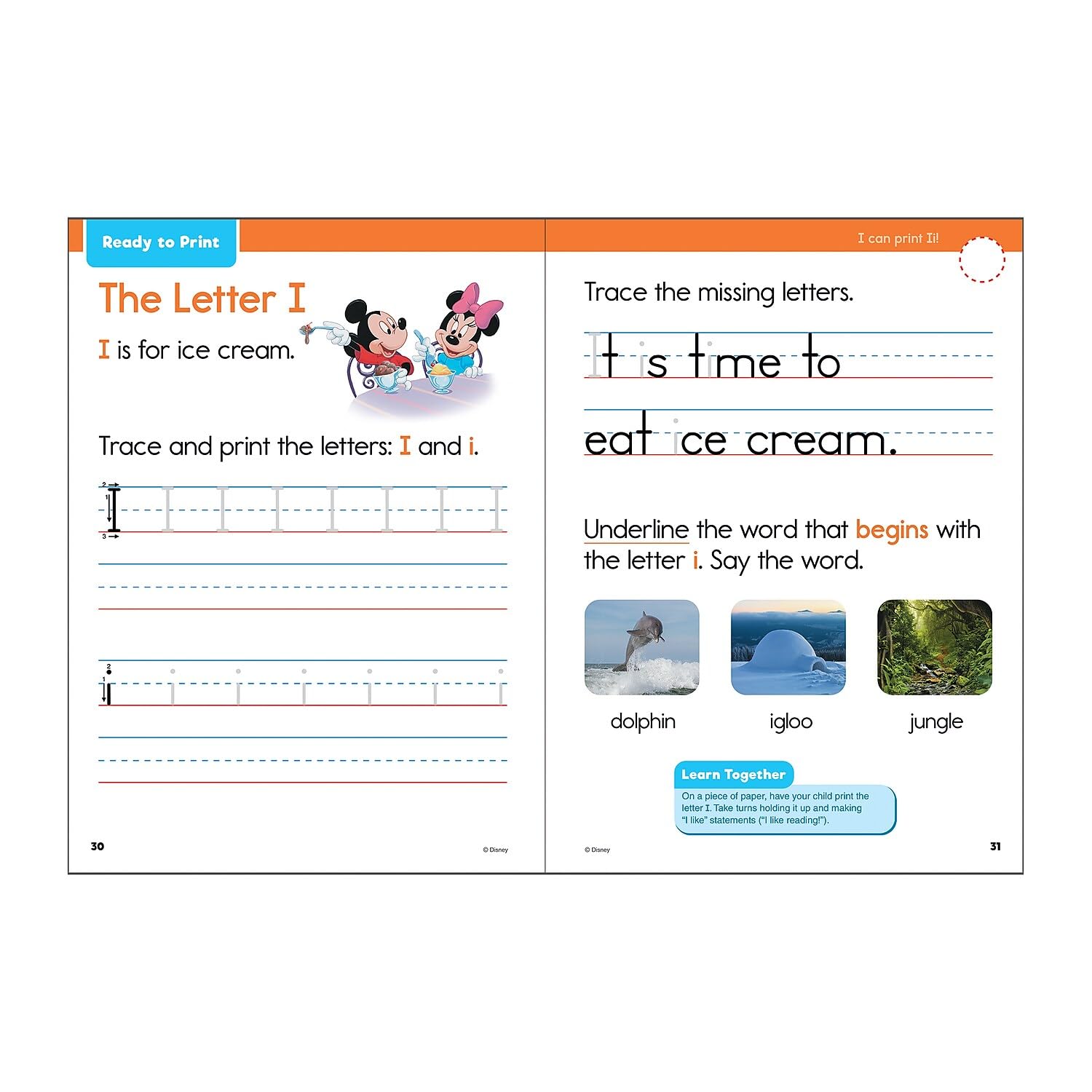 Disney Learning Magical Adventures in Preschool Workbook, PreK Math, Alphabet Letters, Colors & Shapes, Numbers, and Handwriting Practice for Toddlers, Mickey Mouse and Friends Preschool Workbooks - Image 2