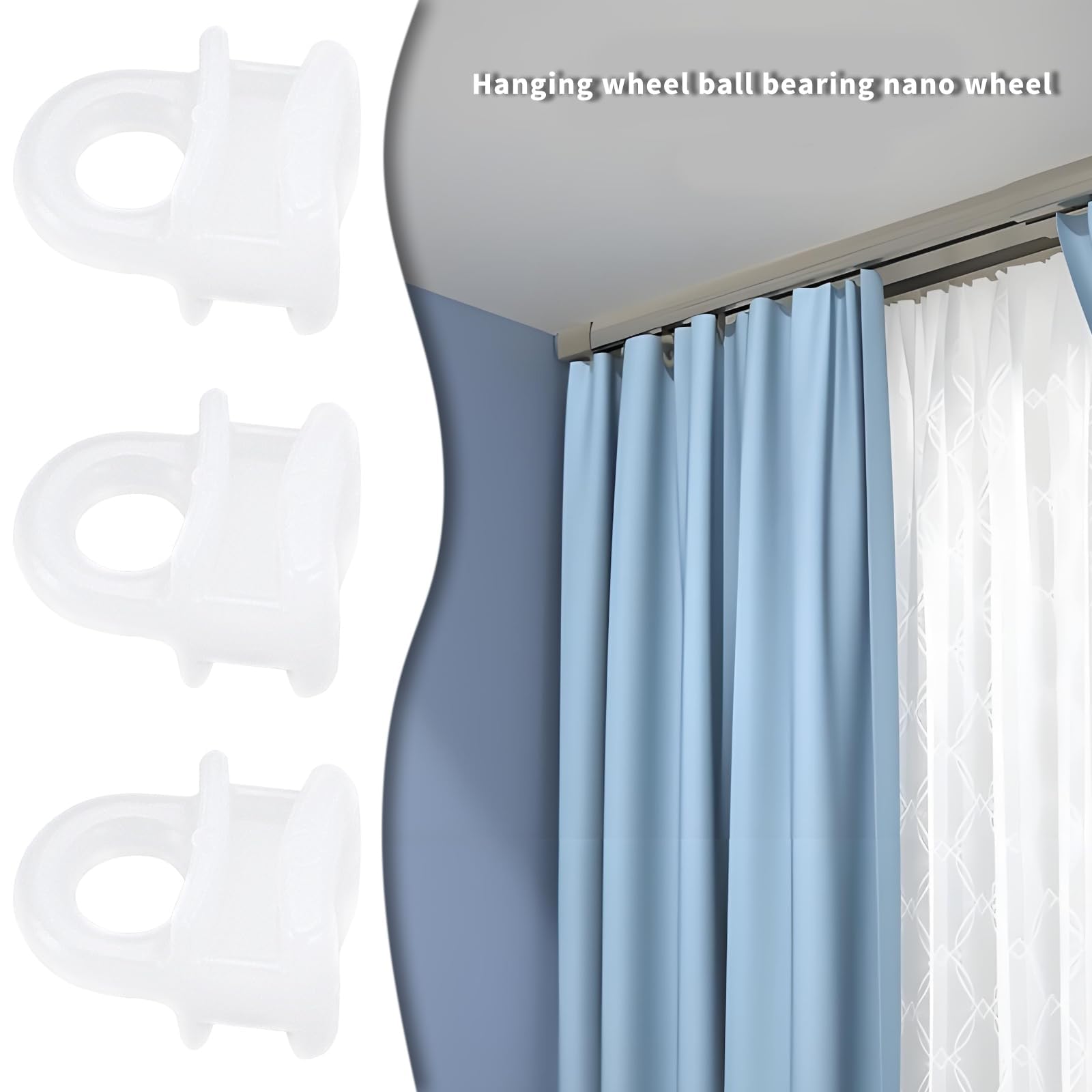 drapes with fish hooks on sliders White Traverse Rod Slides Curtain Track Glider for Curtains(100 Pack) : Home & Kitchen 20Pcs Curtain Sliders - BigaMart