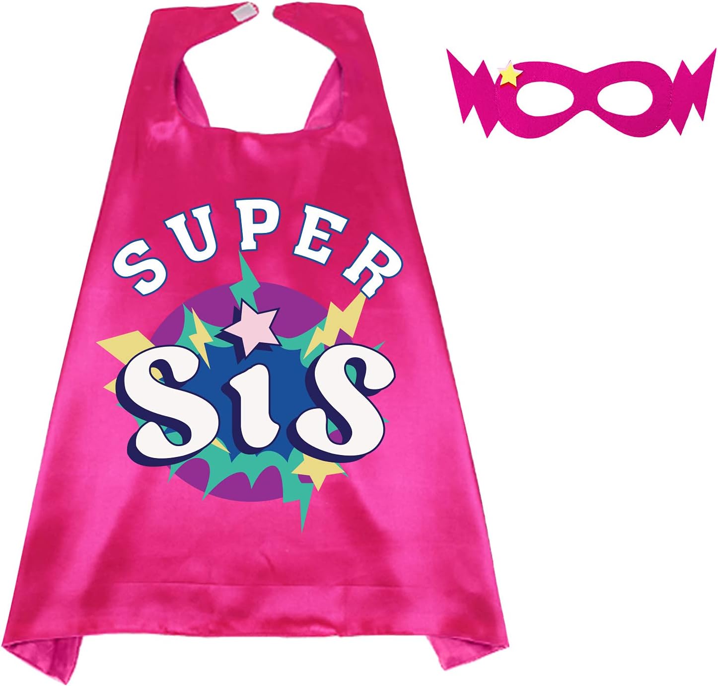 D.Q.Z Superhero-Capes and Masks for Kids, Big Sister Gifts for Girls' Role Play New Sibling Birthday Halloween Party