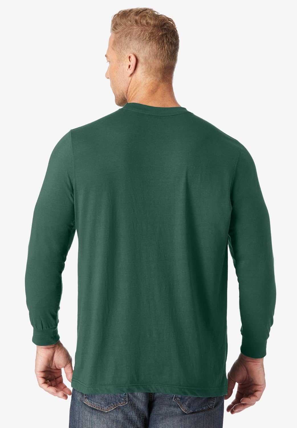 KingSize Men's Big & Tall Tall The Ultra-Light Comfort Long-Sleeve Tee - Image 2