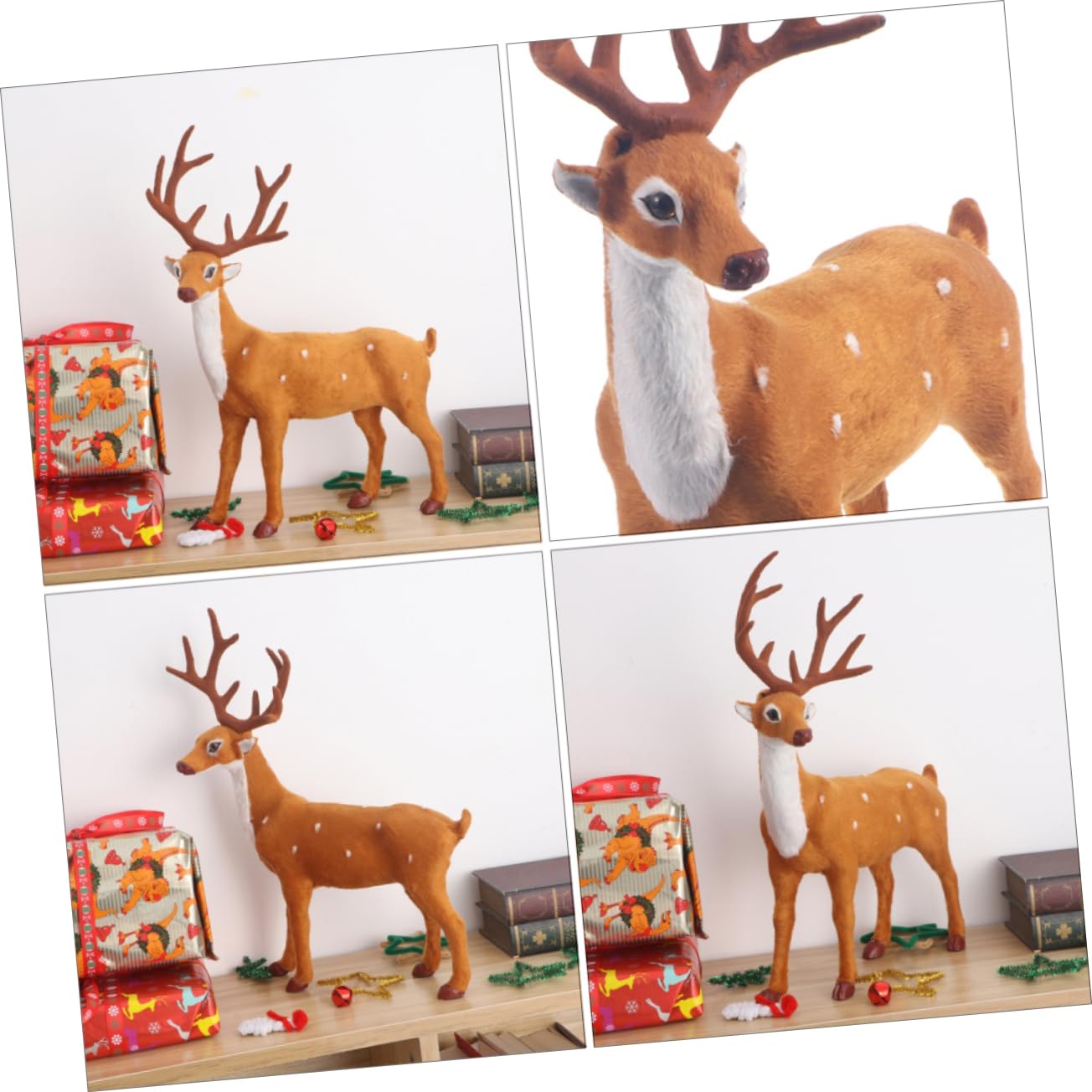 Alipis Décorations De Noël en Forme D'Élan 6 Pièces Décoration Créative pour La Maison