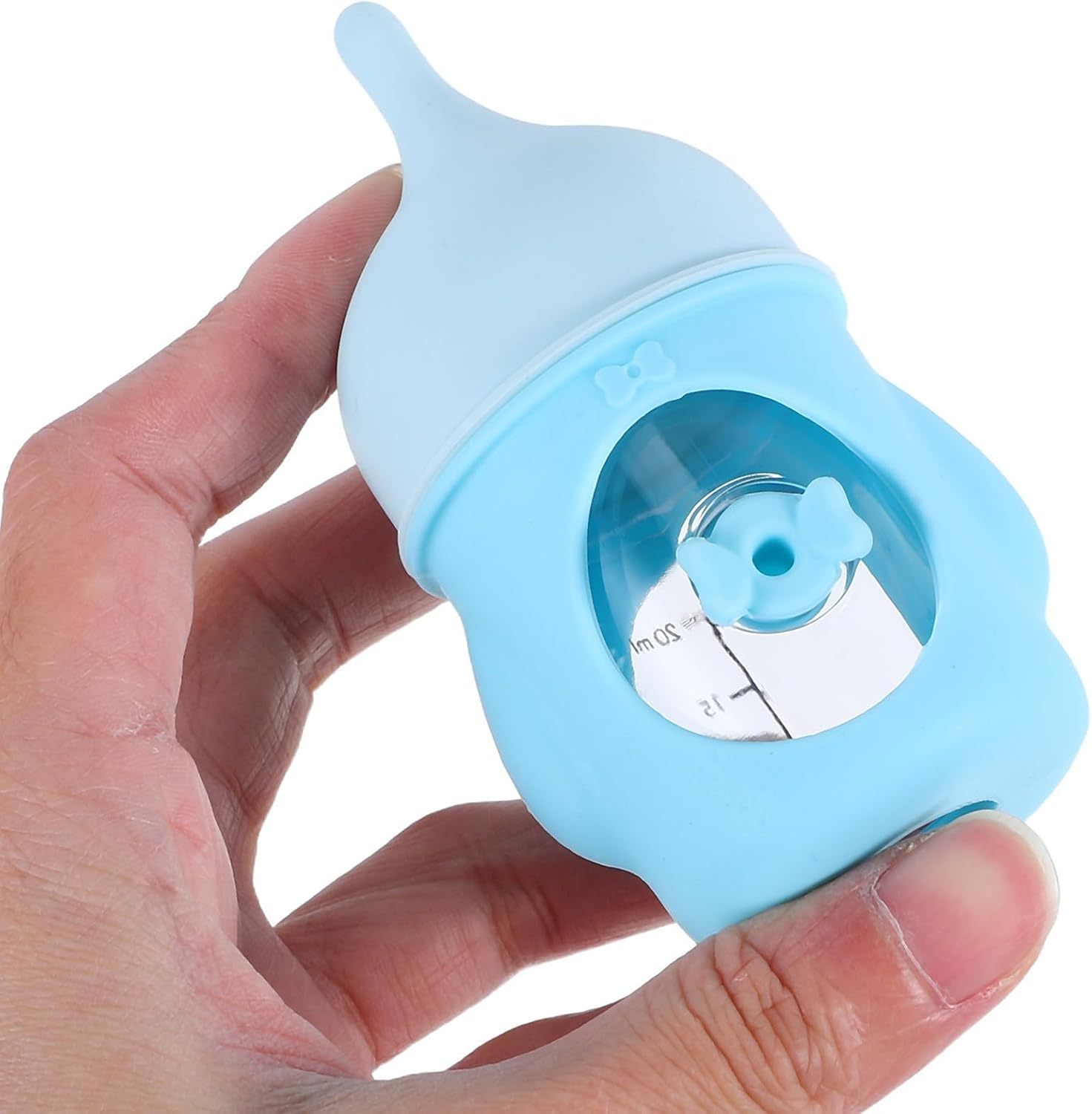 Kitten Bottle Feeding Kit with 20ml Silicone and Plastic Nursing Bottle for Newborn Kittens and Small Animals and Versatile Nipple Options Portable Anti-Choke Pet Feeding Device
