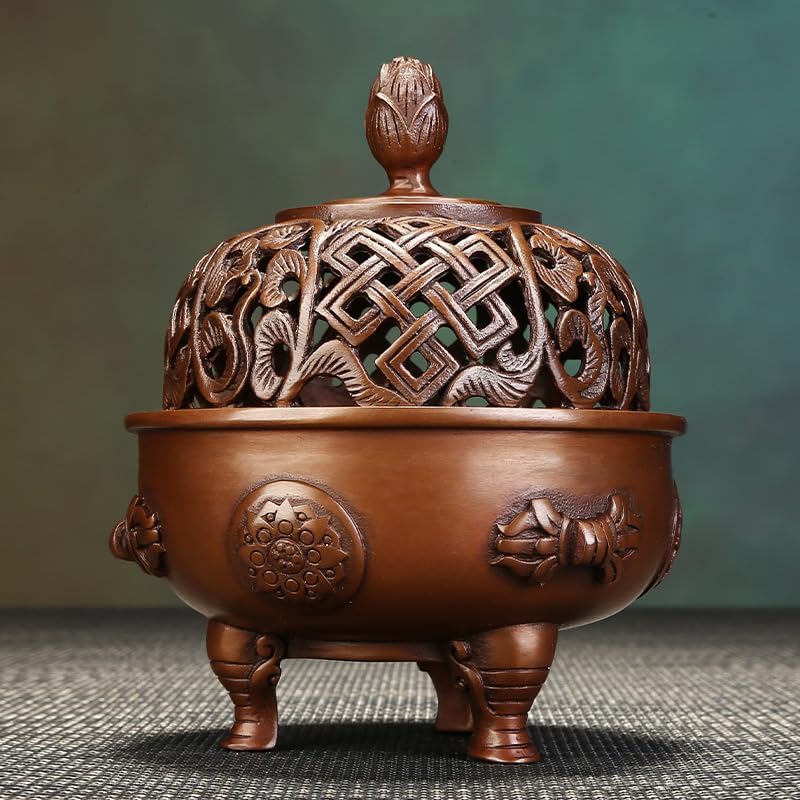 Incense Burner Incense Stick Stand Copper Incense Burner Household Aromatherapy Burner Lotus Incense Burner Incense Utensil Accessories Incense Stick Holder