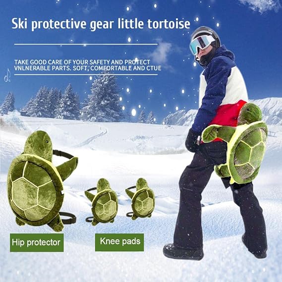 Turtle Shape Knee Protector Gear Turtle Hip Protector Hip Protector Hip Protector Knee Pad Plush Ice Skating Cushion