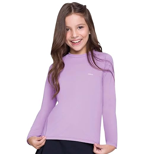 Camiseta Proteção Uv Infantil Manga Longa Selene Unissex