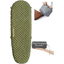 Naturehike Camping Mattress R-Value 5.8 Camp Bed Adults Camp Cot Folding Beds Sleeping Mat Pad Single Adults Foldable 0.88LB/0.4KG Light Hiking Fishing Travel[SGS certified] Mummy-Big, R3.5-Green