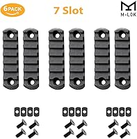 Vista 2 de 360 Tactical Sección de riel polimérico M-LOK de 7 ranuras para guardamanos M Lok Siete ranuras Riel Picatinny Rail Juego de 2 piezas