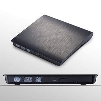 ポップアップ式 外付けDVD／CDプレーヤー Wopker-USB 3.0外付けDVDプレーヤー,CDバーナー付きポータブル