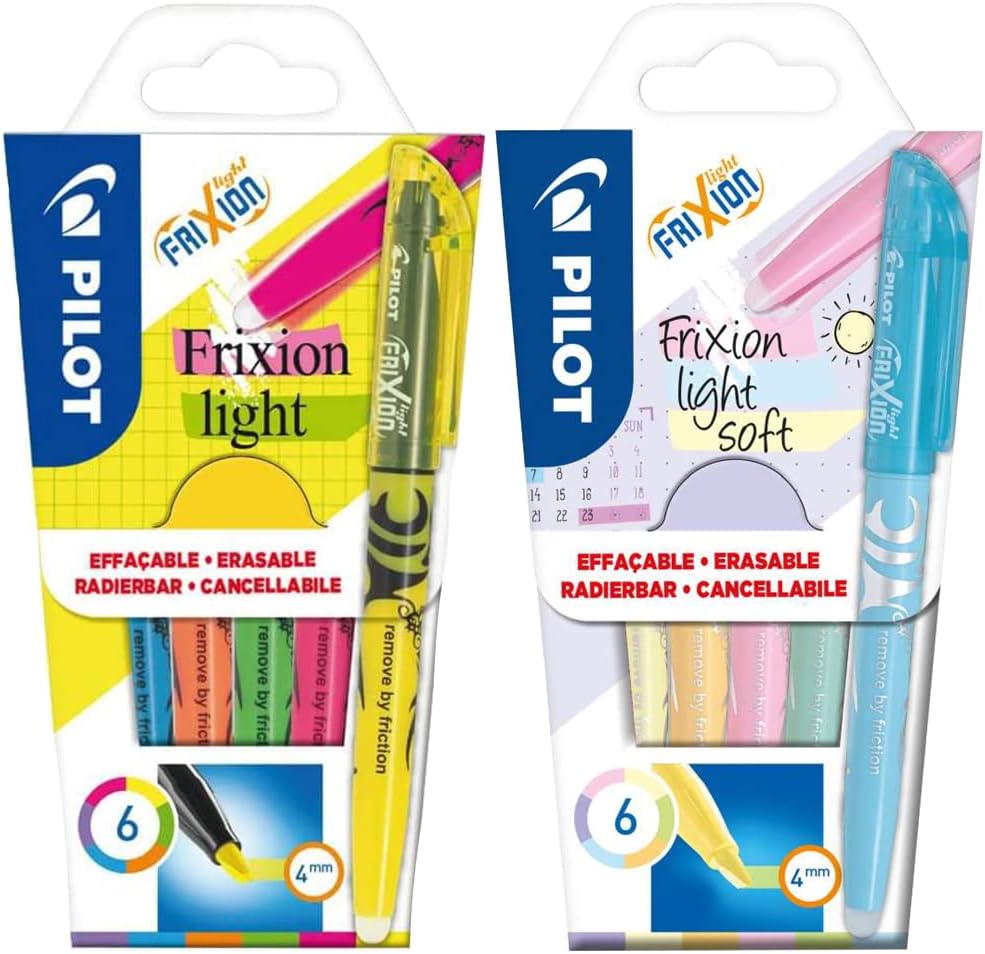 Pilot Frixion Fineliner · Penne a punta fine · nero, blu, rosso e verde