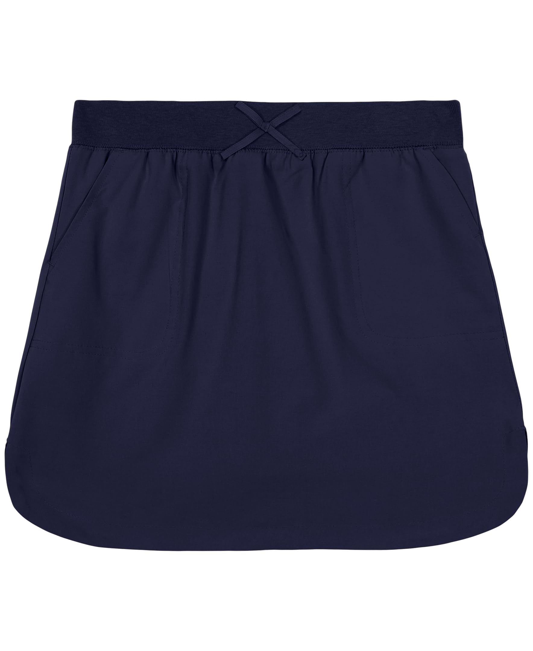 Nautica girls School Uniform Pull-on Scooter Skirt With Undershorts, Knit Waistband & Functional Pockets