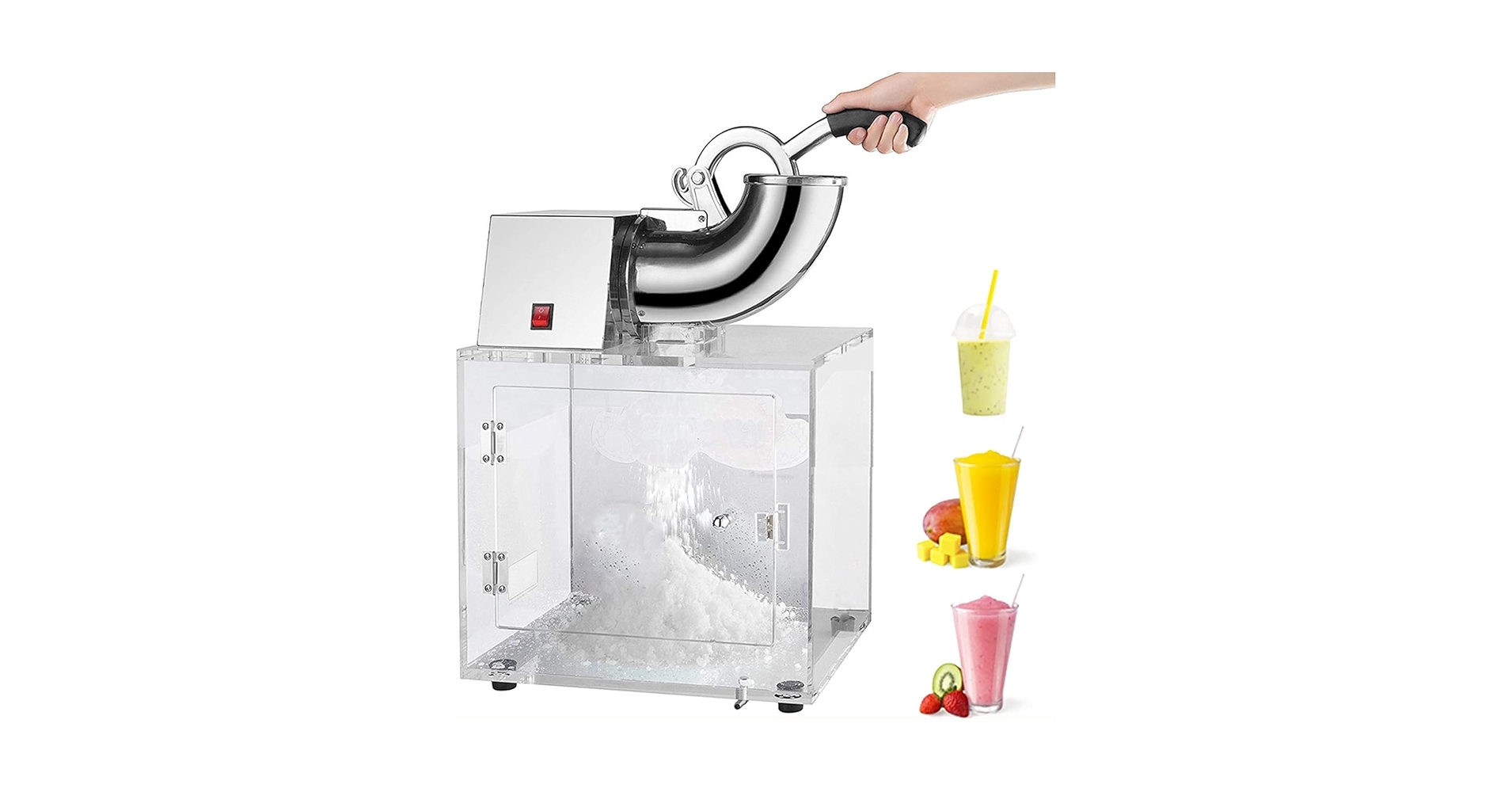 かき氷機　ステンレス Amazon | 電動かき氷機業務用かき氷器5KG大容量かき氷メーカー