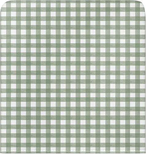 Miniatura 2 de Fundas protectoras para sillas de comedor, 6 unidades, color verde salvia, a cuadros, extraíbles para sillas de comedor, banquete y fiesta, 19 x 18