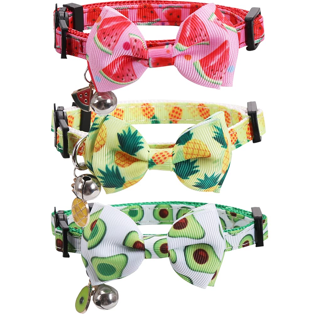 Coleira Para Gatos SHUEASE Com Gravata Borboleta - Kit 2 Peças Ajustável
