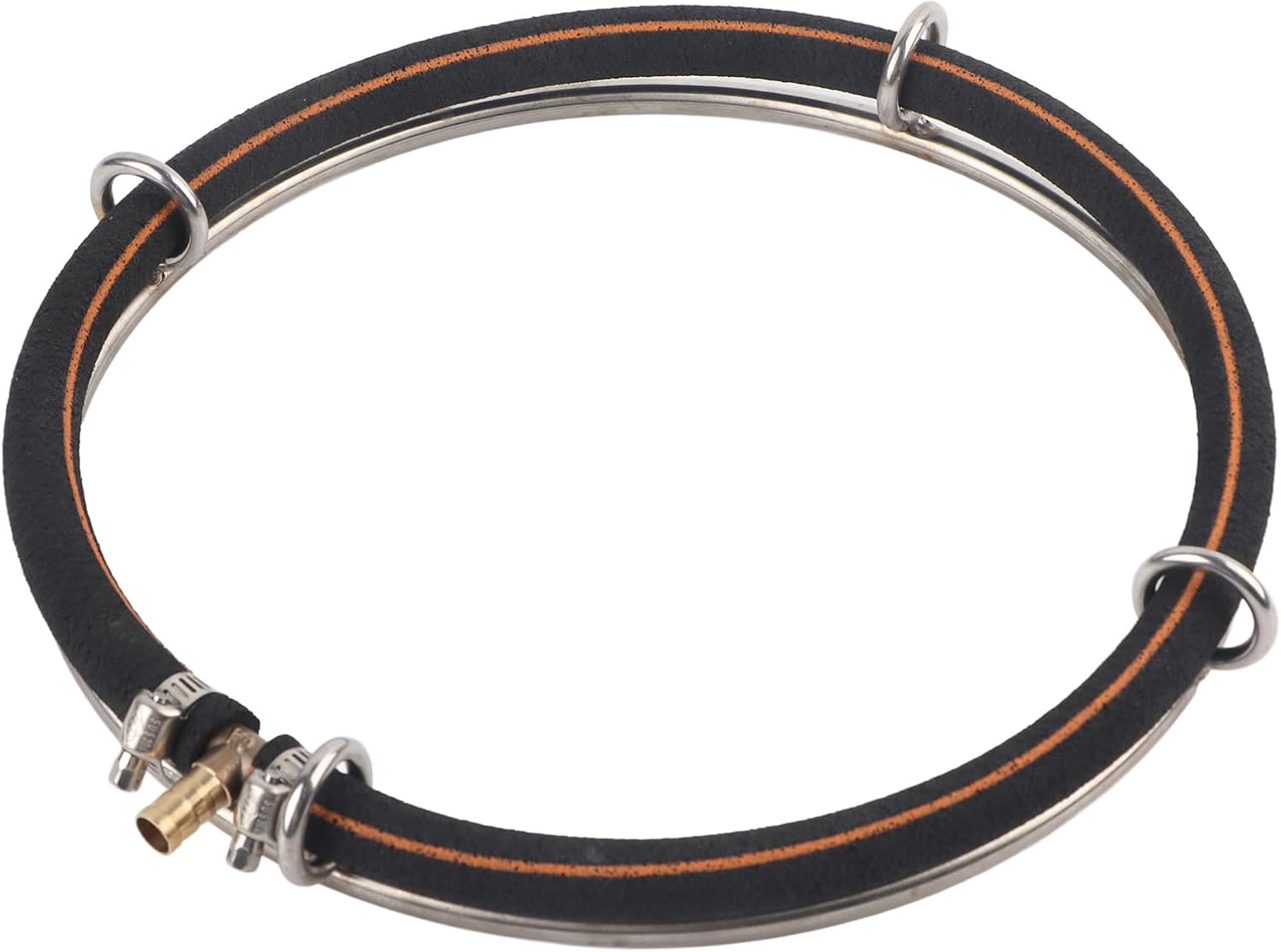 Yctze Large Quiet Very Bubble Diffuser Ring for Aquarium, Fish Air Stone Bubbler for Oxygenation, Weighted Pump Disc for Outdoor Fish Pond Aeration (Single Circle Diameter