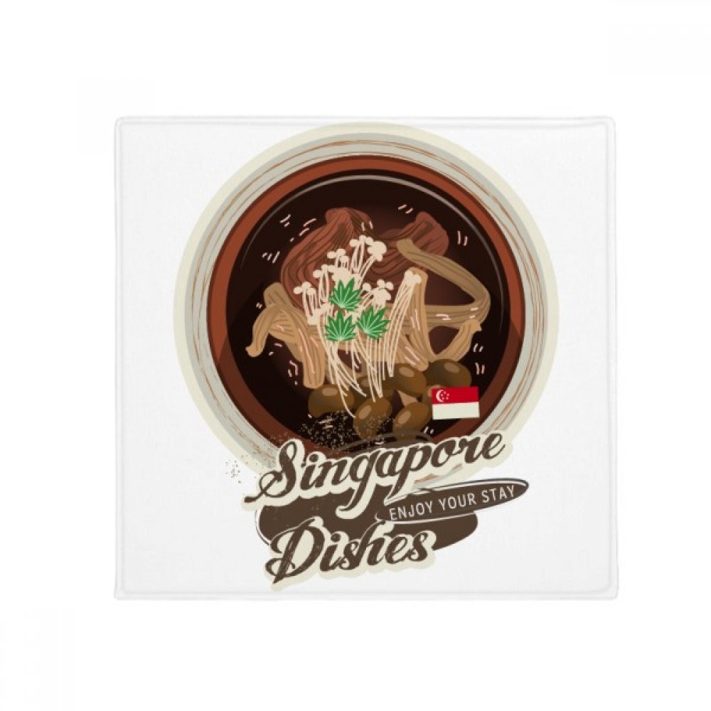 Tapis de bain Bak Kut Teh Singapour absorbant pour porte de salon et chambre