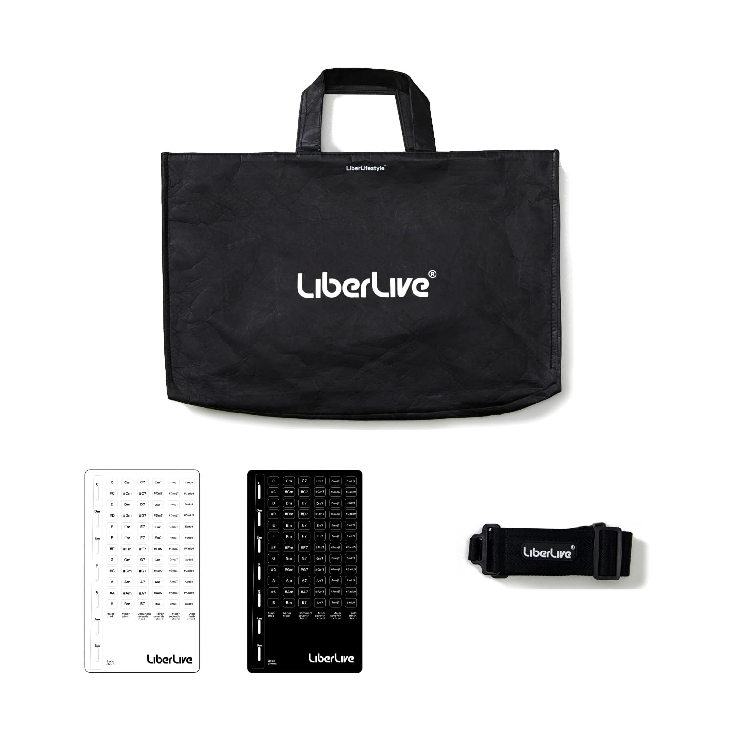 LiberLive Paquete de regalo C1: mochila Tyvek, una correa de hombro de repuesto y calcomanías de acorde