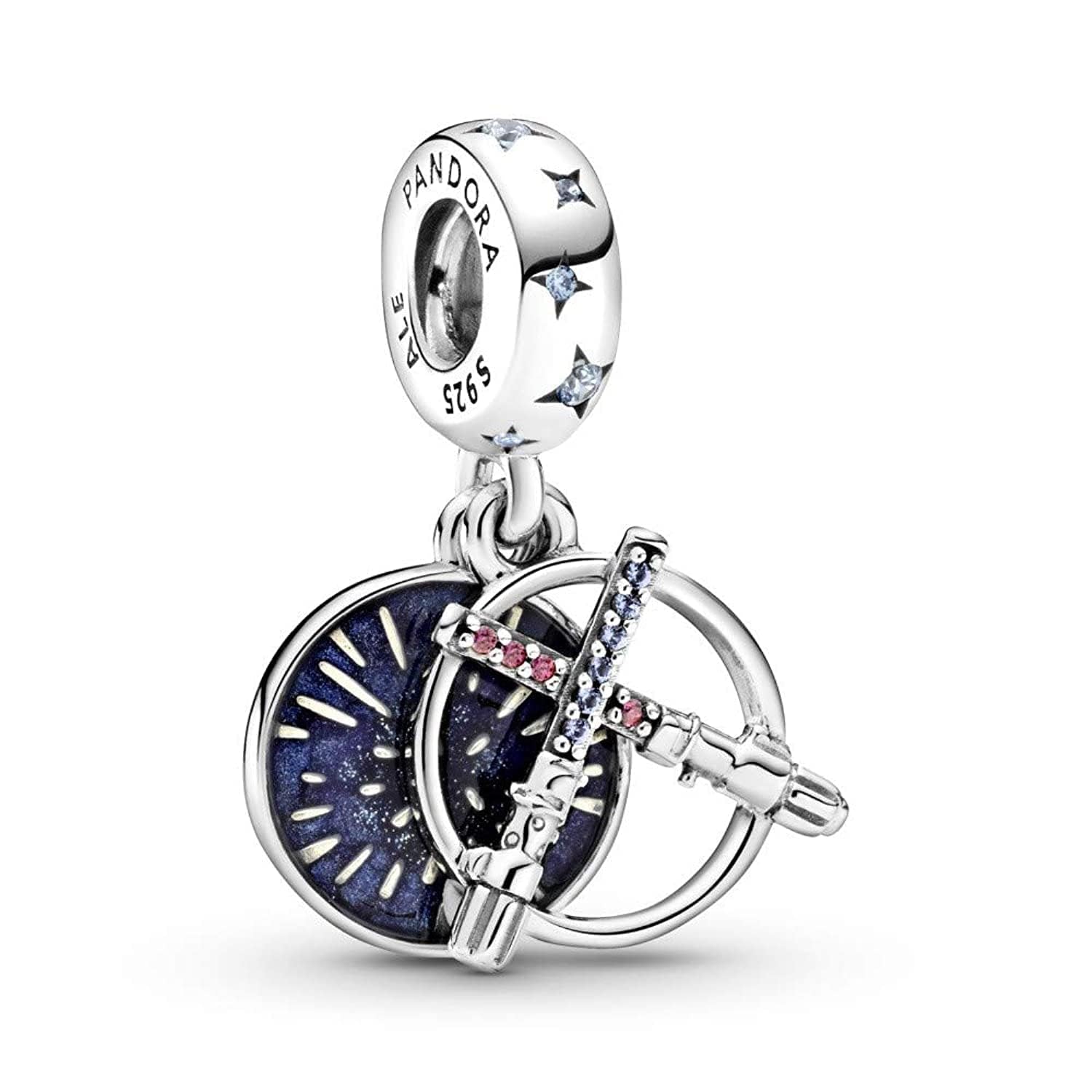 Pandora Star Wars Lightsaber Sterling Silver Double Charm With