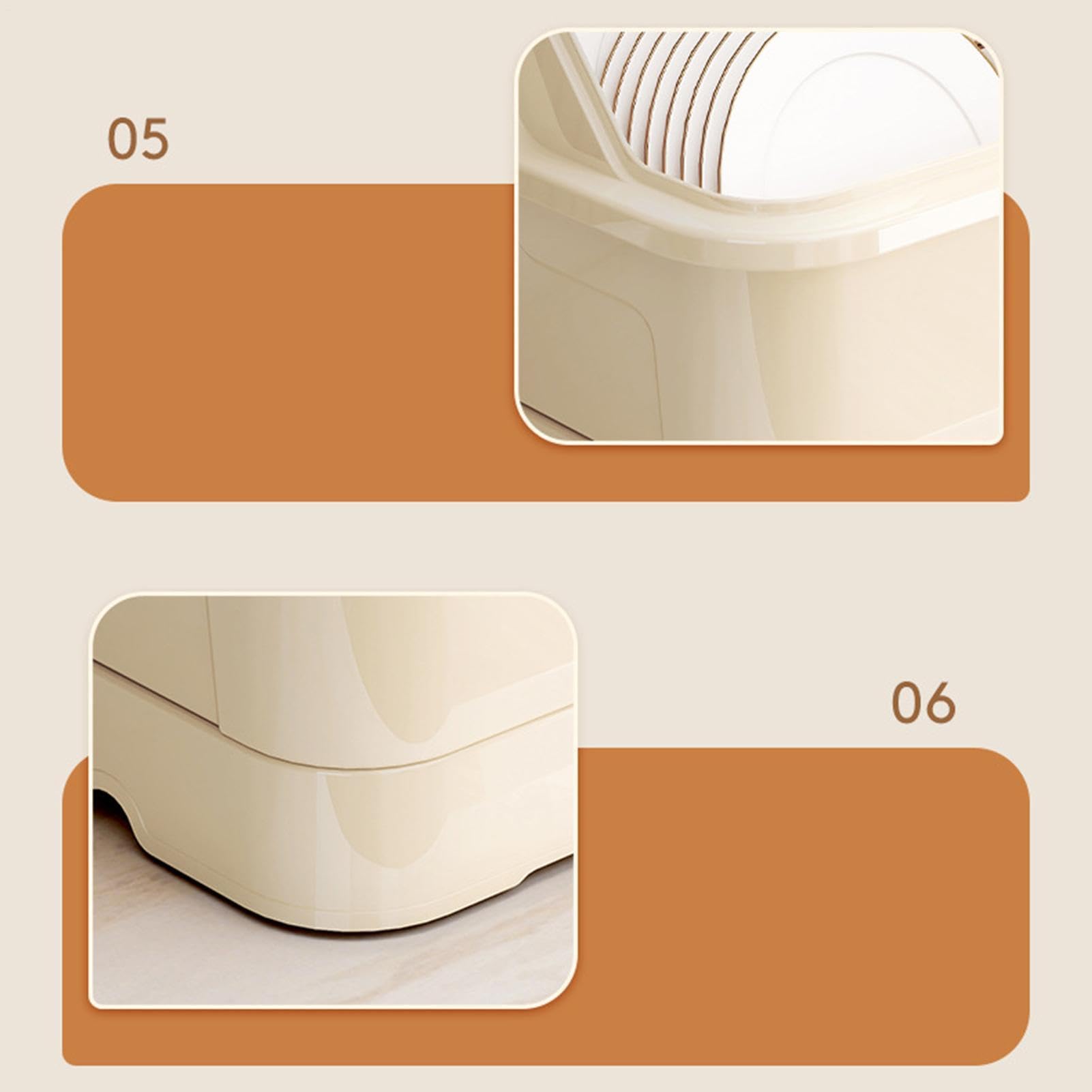 Küchenspüle-Organizer, Abtropfbox, Abtropfgestell, für Küche, Schlafsaal, Arbeitsplatte, Badezimmer, Esszimmer, Wohnung, Restaurant