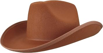 Rubies Adult Deluxe Felt Cowboy Hat, Brown